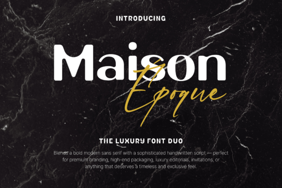 Maison Époque Duo: A Refined Display Typeface for Editorial Design